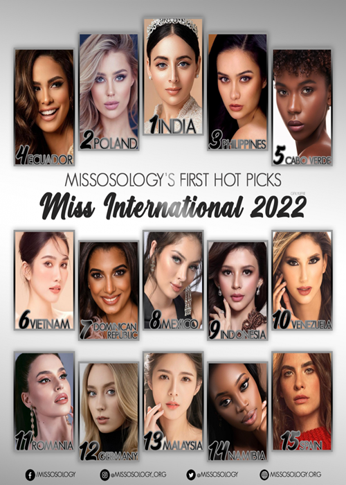 Trong bảng dự đoán đầu tiên của chuyên trang sắc đẹp Missosology về cuộc thi Miss International 2022 - Hoa hậu Quốc tế 2022, Á hậu Phương Anh xếp thứ 6. Ảnh: Missosology