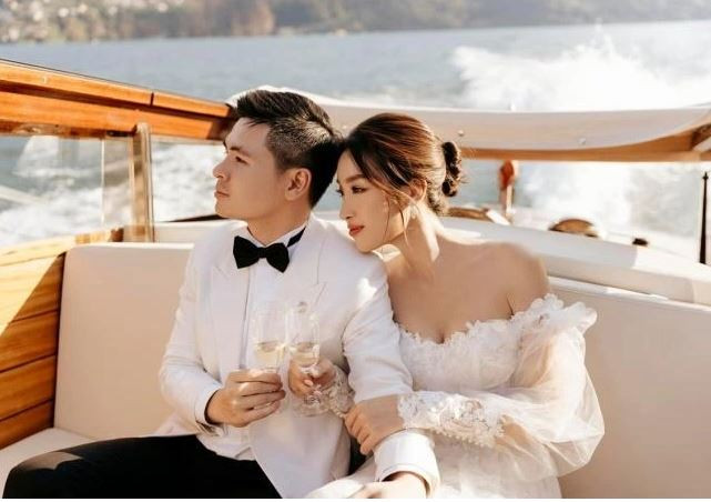 Chong Chu tich cua Hoa hau Do My Linh up mo lan san showbiz-Hinh-2