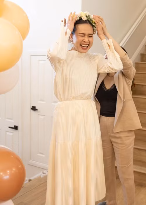 Tiệc độc thân của Dương Mỹ Linh diễn ra vào tối ngày 11/12 tại TP HCM. Ảnh: FBNV