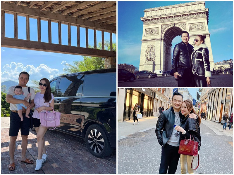 Cặp đôi thường xuyên có những chuyến du lịch nước ngoài, đi nghỉ dưỡng xa xỉ trong nước. Ảnh: FBNV