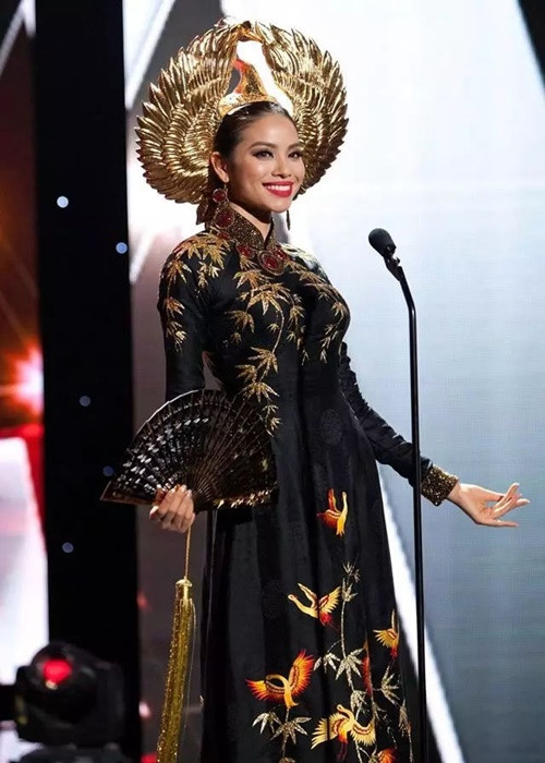 Phạm Hương trượt top 15 Miss Universe 2015 - Hoa hậu Hoàn vũ Thế giới 2015. Ảnh: Yan
