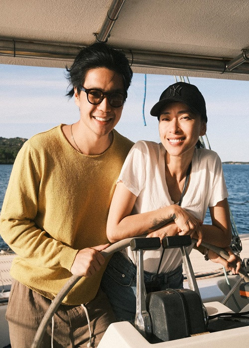 Ngô Thanh Vân không ít lần "nịnh" chồng kém tuổi. Ảnh: FBNV