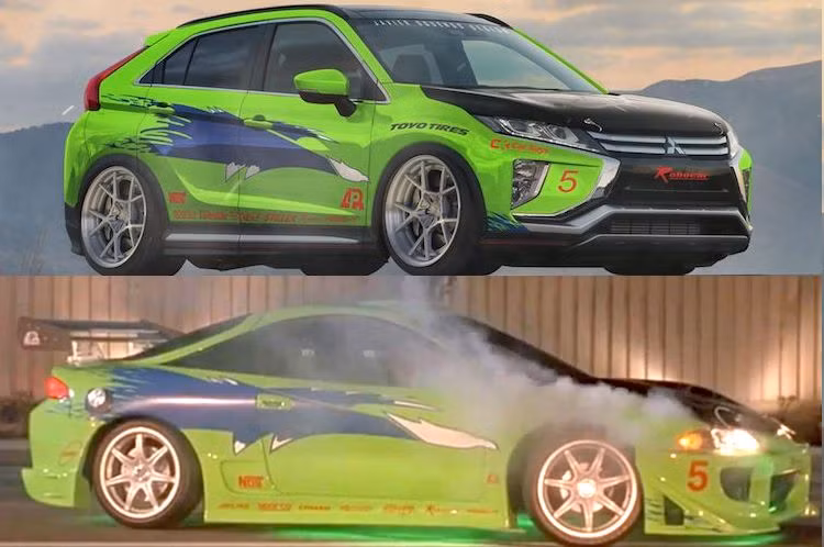 Khi mới "chập chững" đua xe đường phố, nhân vật "cớm" chìm Brian O'Connor do diễn viên quá cố Paul Walker thủ vai chạy một chiếc coupe Mitsubishi Eclipse đời cũ. Ngày nay, dòng Eclipse năm xưa đã bị "khai tử", thay vào đó là mẫu xe crossover mới Eclipse Sport, với điểm chung chỉ nằm ở tên gọi.