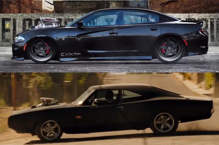 Kể từ cuối phần 1, Dom đã trở về sử dụng xe "cơ bắp" Mỹ và tiếp tục "trung thành" với loại xe này tới phần mới nhất của phim. Chiếc Dodge Charger đời 1969 do anh cầm lái vốn là "di vật" của người cha. Ngoài đời thực, "hậu duệ" của chiếc xe là Charger Hellcat từng nắm danh hiệu sedan sản xuất hàng loạt mạnh mẽ và nhanh nhất Thế giới.