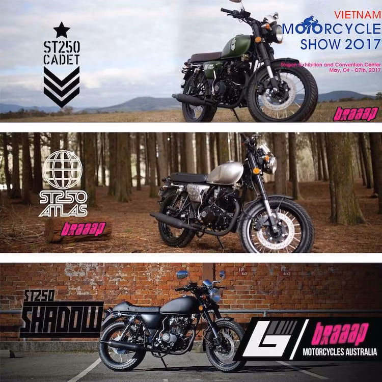 Tất cả những mẫu xe ST250 của Braaap đều được trang bị khối động cơ xi-lanh đơn 4 kỳ SOHC làm mát bằng gió có dung tích 250 cc, kết hợp với hộp số côn tay 5 cấp. Tuy nhiên công suất chính xác của động cơ không được Braaap công bố.