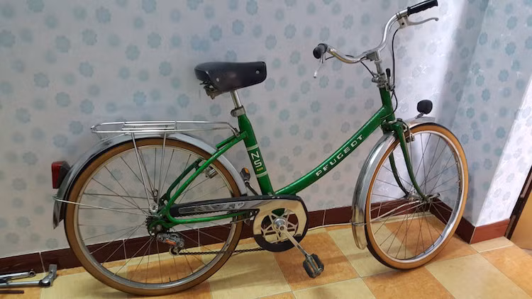 Một chiếc Peugeot "mini" giá 20 triệu đồng. Ông Nguyễn Trung Tá - một người yêu xe Peugeot chia sẻ: "Năm nay tôi đã 80 tuổi, những chiếc xe đạp này gắn liền với tuổi thơ, vì vậy, những gì thuộc phạm trù sở thích cũng khó nói lắm. Vợ con nhiều khi bảo, mua xe đạp cổ về chẳng để làm gì, phí tiền lại chật nhà. Nhưng đã lỡ thích chúng rồi, bỏ làm sao được".