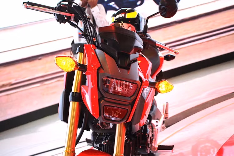 Trên thực tế, MSX125 2017 tại Việt Nam chính là chiếc MSX125 SF từng xuất hiện tại Thái Lan hay Malaysia. Thay đổi lớn nhất của MSX125 SF là phần đầu đã được Honda thiết kế hoàn toàn mới với cặp đèn pha kép đặt dọc được tích hợp sẵn đèn định vị và chiếu sáng ban ngày LED độc đáo. Xe vẫn có phuộc trước dạng USD cao cấp với đường kính 31 mm.