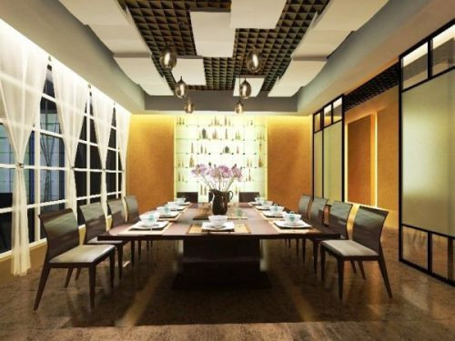 Kiểu bàn ăn dài rộng này sẽ rất phù hợp với những cuộc tụ họp gia đình.