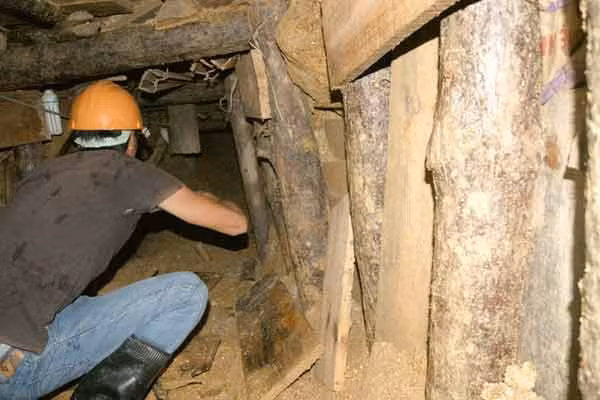 Để đảm bảo an toàn, tránh nước từ phía trong hầm xô ra có thể gây sạt lở tiếp và có thể gây nguy hiểm cho lực lượng cứu hộ, đường hầm được thực hiện theo đường dốc, cửa hầm thấp và cao dần lên vào phía trong.