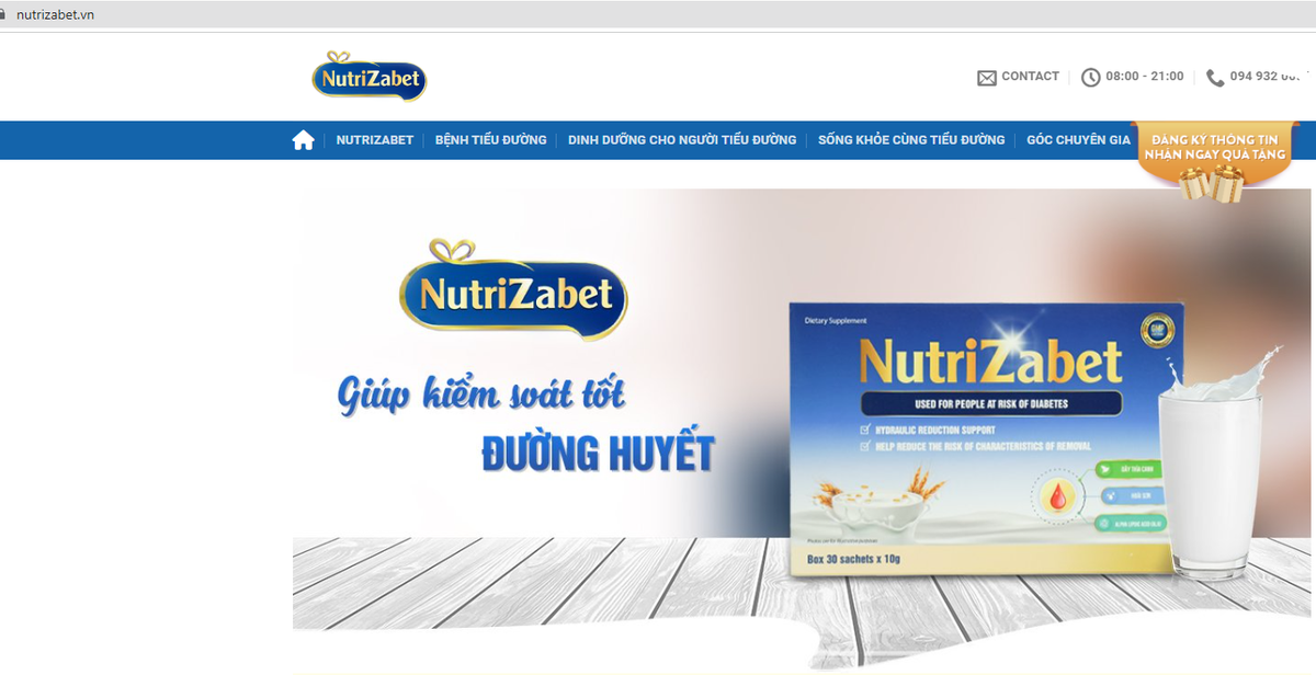 Sữa hạt Nutrizabet nghi vẫn cố tình quảng cáo sai phạm “điều trị” tiểu đường? - Hình 5 Sua hat Nutrizabet nghi van co tinh quang cao sai pham “dieu tri” tieu duong?-Hinh-5