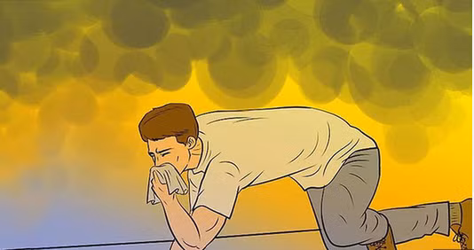 Thứ ba, hạn chế tối đa tiếp xúc với lửa hoặc khí độc. Khi di chuyển trong đám cháy, cần bình tĩnh, lấy khăn, áo ướt bịt mũi, miệng để không hít phải khói, khí độc. Giữ cơ thể ở vị trí thấp để tìm đường thoát hiểm, phòng bị nhiễm khói và tuyệt đối không xông qua đám cháy. Nếu quần áo bị cháy, đừng chạy, hãy dừng lại và lăn người vòng quanh để dập lửa. Không quay lại khi đã thoát ra ngoài được. Nếu bên trong còn có người mắc kẹt, hãy mô tả thật chi tiết để lính cứu hoả tiếp cận và cứu người một cách nhanh nhất. (Ảnh minh họa, nguồn Internet) 