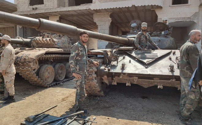 Theo thống kê sơ bộ, đã có tới 41 xe tăng chiến đấu chủ lực cùng với nhiều xe thiết giáp và xe vận tải xuất hiện tại Syria sau đợt viện trợ vũ khí mới nhất của Nga