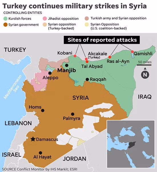  Tình hình chiến sự tại Syria thời gian vừa qua đã có thêm nhiều diễn biến mới cực kỳ phức tạp, khiến căng thẳng chẳng những chưa được hạ nhiệt mà còn bùng phát mạnh mẽ hơn