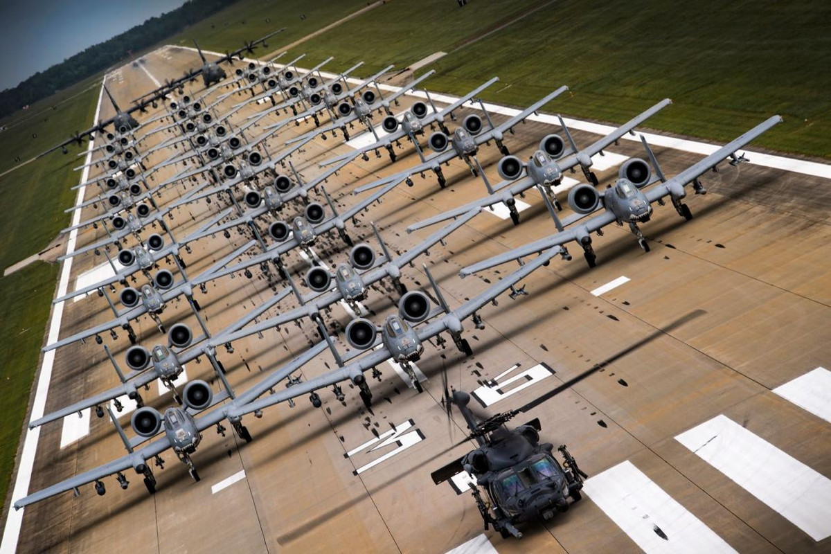 Dàn cường kích cơ A-10 của quân đội Mỹ. Nguồn ảnh: USAF.