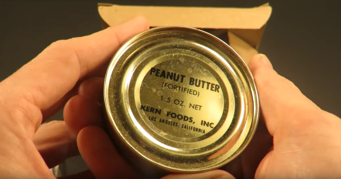 Một hộp bơ đậu phộng có trọng lượng tịnh chỉ 40 gram. Nguồn ảnh: MREinfo.