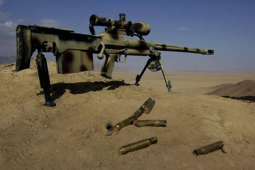 Tầm bắn xa tối đa của khẩu súng này lên tới 3000 mét, sơ tốc đầu nòng của viên đạn tối đa 880m/giây và có hộp tiếp đạn đầy đủ bao gồm 7 viên. Nguồn ảnh: Pinterest.