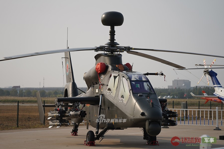 WZ-19 hiện được coi là loại trực thăng tấn công hiện đại, nguy hiểm nhất của Trung Quốc. Loại trực thăng này hiện đang xuất hiện tại triển lãm hàng không quốc phòng với một hệ thống rất đặc biệt. Nguồn ảnh: Sina.