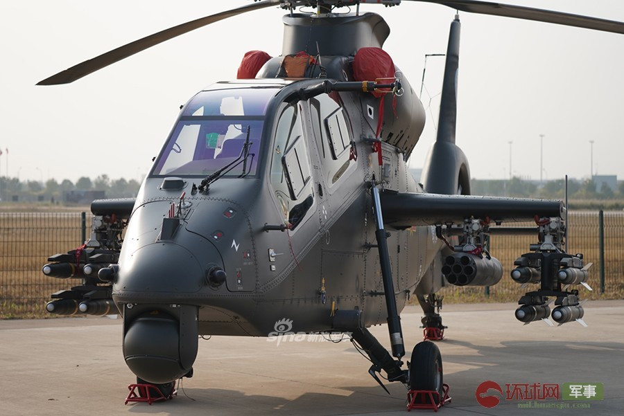 Hiện tại, chưa rõ Trung Quốc đang sở hữu bao nhiêu phiên bản của loại trực thăng này nhưng chắc chắn, phiên bản mang radar bước sóng ngắn vừa xuất hiện tại Thiên Tân chỉ là một trong số nhiều phiên bản của WZ-19. Nguồn ảnh: Sina.