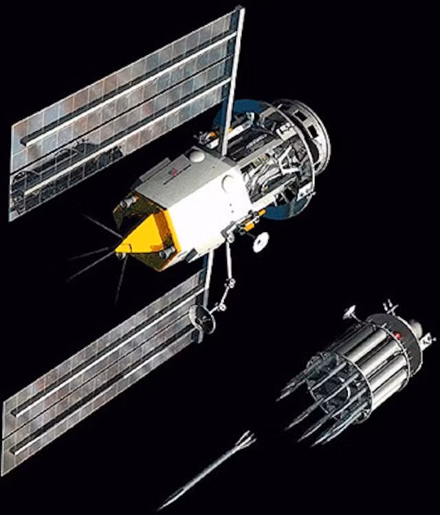 Thanh Kiếm Của Chúa cũng là một dự án vũ khí ra đời trong thời chạy đua lên vũ trụ. Quân đội Mỹ tính toán rằng, việc đưa những "thanh kiếm" theo đúng nghĩa đen lên vũ trụ sẽ có thể tung những đòn tấn công nguy hiểm lên đối phương. Nguồn ảnh: BI.