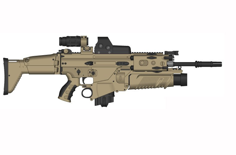 FN40GL được thiết kế thuận cả hai tay, sử dụng vỏ bọc polymer cao phân tử kết hợp với một ống phóng bằng nhôm bên trong