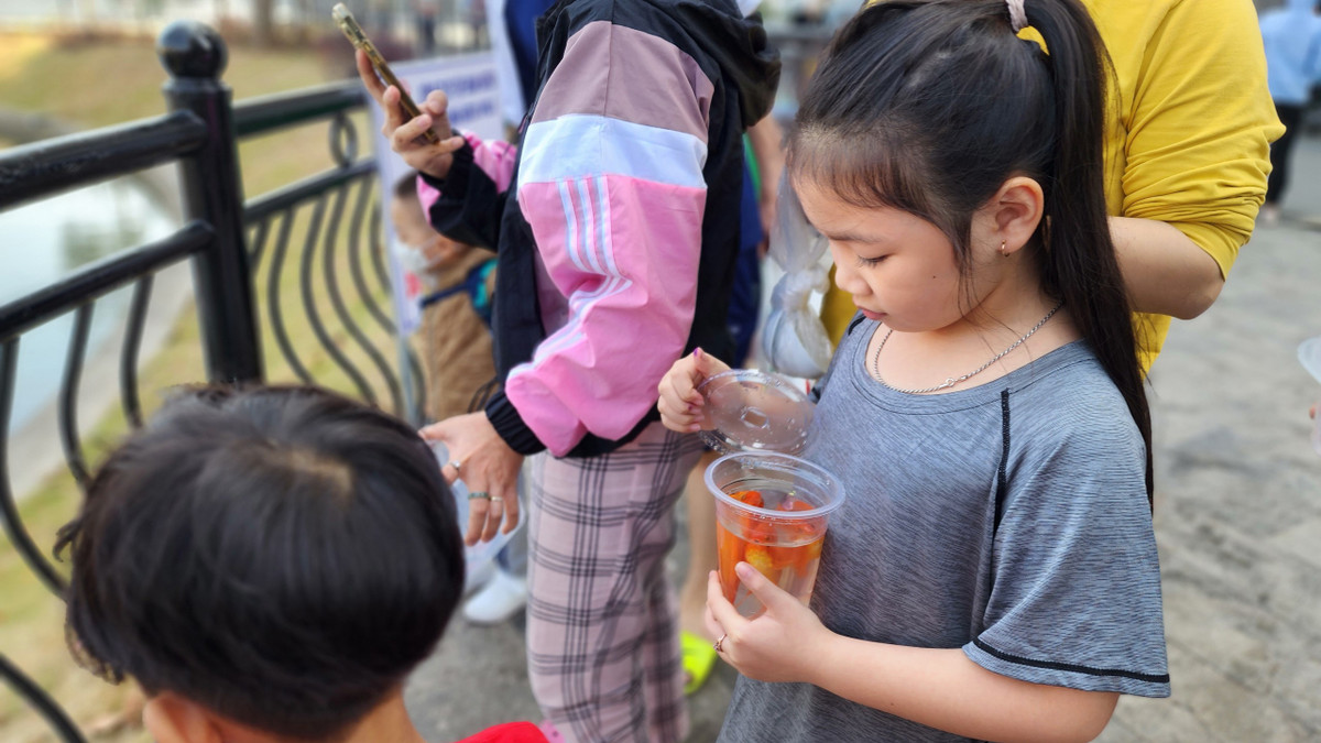 Được biết, việc thiết kế đường máng nhôm để ngăn tình trạng bốc, đổ cá khiến cá chết và ngăn việc ném túi nilon xuống hồ.