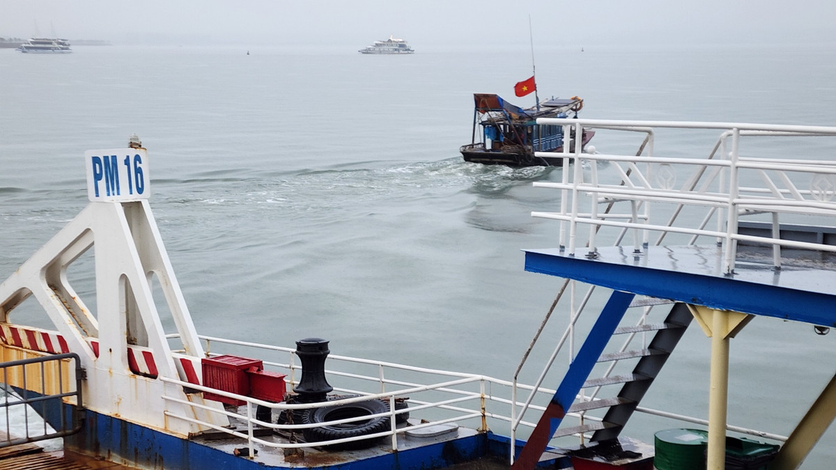 Ghi nhận trực tiếp của PV, vào khoảng 16h35' ngày 10/1, chiếc phà số hiệu QN3559 suýt xảy ra va chạm với tàu cá trên vịnh Hạ Long khiến nhiều du khách hoảng hốt.