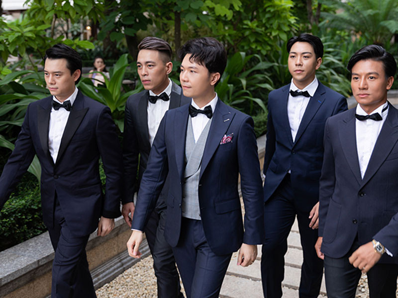 Dàn phù rể trong đám cưới của Thúy Vân và Nhật Vũ toàn cực phẩm. Ảnh: Đất Việt