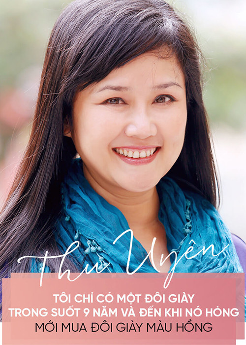 Ngoài đời, nữ MC "Như chưa hề có cuộc chia ly" sống giản dị. Cô từng chỉ có một đôi giày trong suốt 9 năm và đến khi nó hỏng mới mua đôi giày mới. Ảnh: Vietnamnet