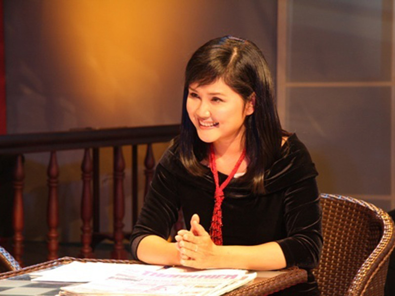 Năm 1989, ông Lê Mạnh Thái - nguyên Giám đốc Trung tâm phim của Đài truyền hình Việt Nam đã nhận Thu Uyên về để làm biên dịch. Sau đó, cô được thử sức vai trò biên tập viên của phòng Thời sự quốc tế rồi trở thành nhà báo, bình luận viên. Ảnh: Vietnamnet