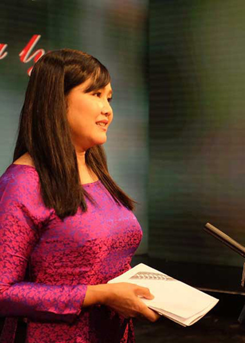 Thu Uyên có gia đình là điểm tựa bình yên để sống hết mình với những đam mê. Ảnh: PLO