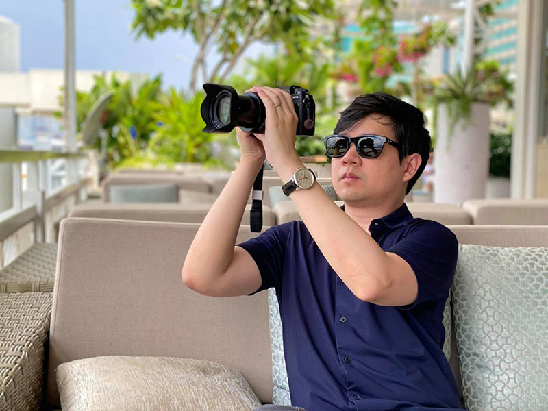 Ông xã của Đặng Thu Thảo nổi tiếng yêu chiều vợ con. Anh thường tự tay ghi lại hình ảnh, clip về gia đình.