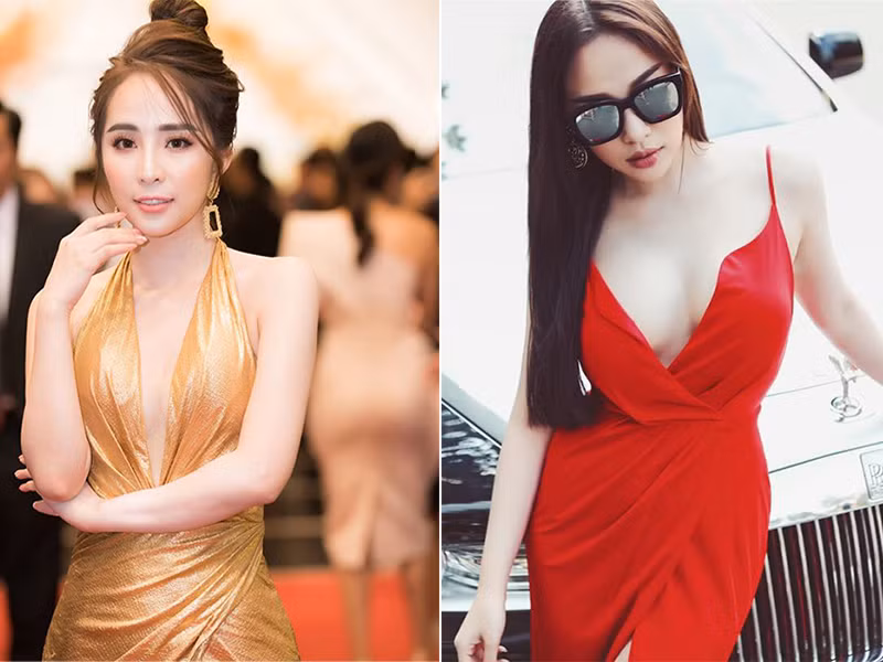Quỳnh Nga và Quỳnh Thư gợi cảm không kém cạnh nhau.