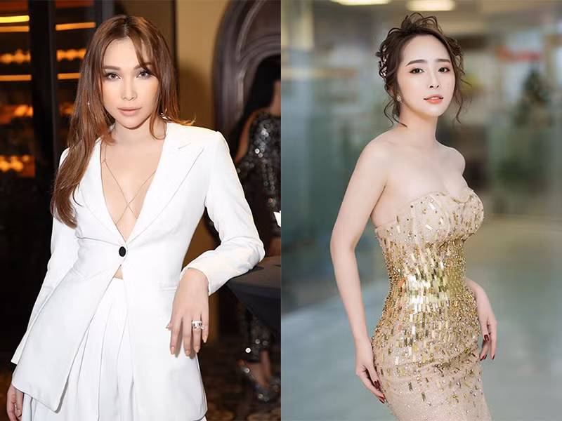 Quỳnh Nga và Quỳnh Thư sở hữu làn da trắng sứ, vóc dáng gợi cảm.