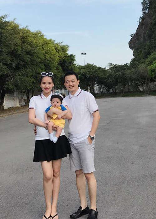 Lại Hương Thảo từng chia sẻ những hình ảnh hạnh phúc bên chồng con.