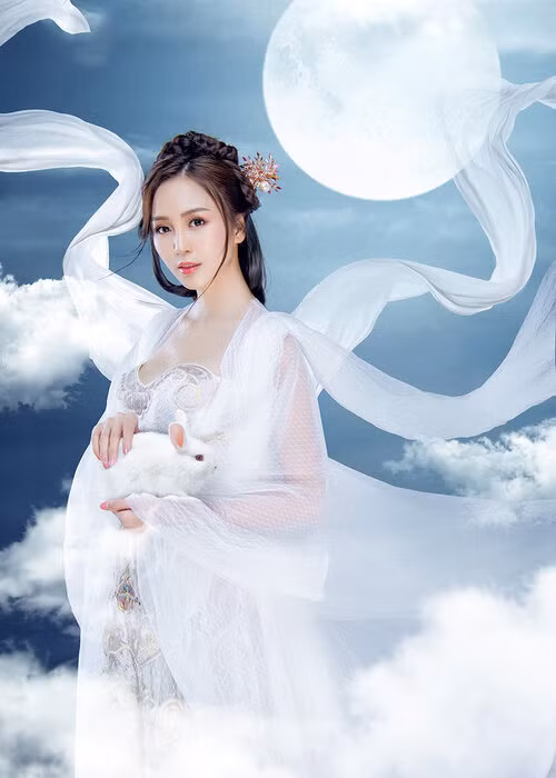 Hải Yến hóa chị Hằng trong bộ ảnh đón Trung thu.