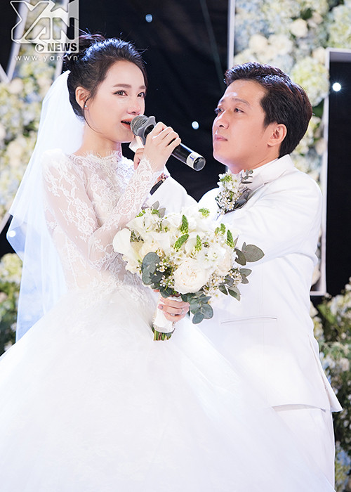 Năm 2018, đôi uyên ương tổ chức đám cưới, chính thức khép lại những ồn ào đời tư. Ảnh: Yan