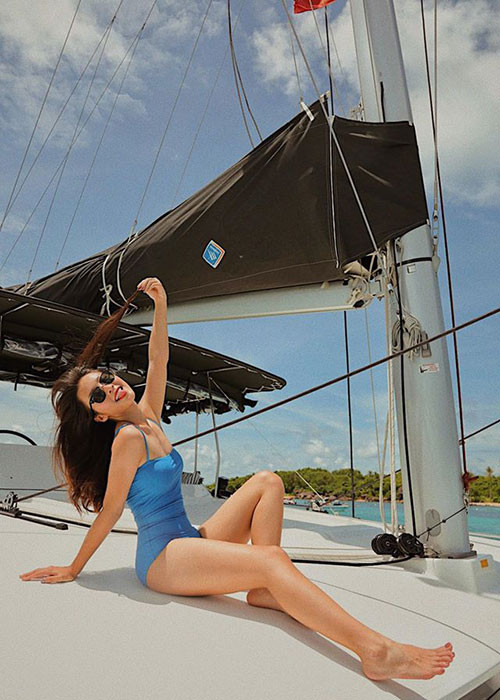 Khả Ngân đang có mối tình đẹp. Bạn trai của cô ủng hộ nữ diễn viên mặc gợi cảm.