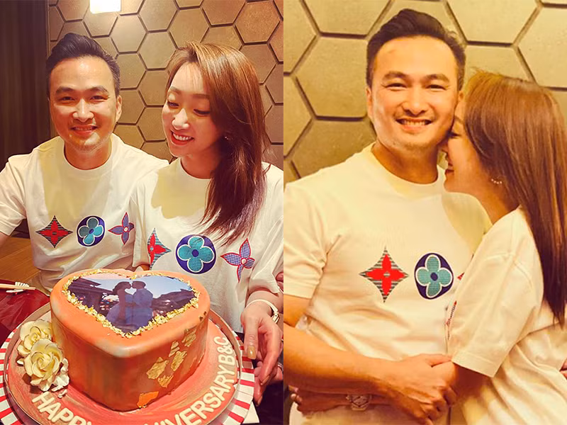 Loat anh ngot ngao cua Chi Bao va ban gai hot girl