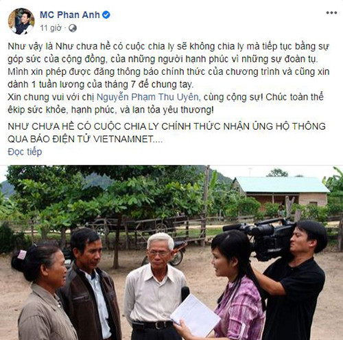 MC Phan Anh trich luong ung ho “Nhu chua he co cuoc chia ly”-Hinh-2