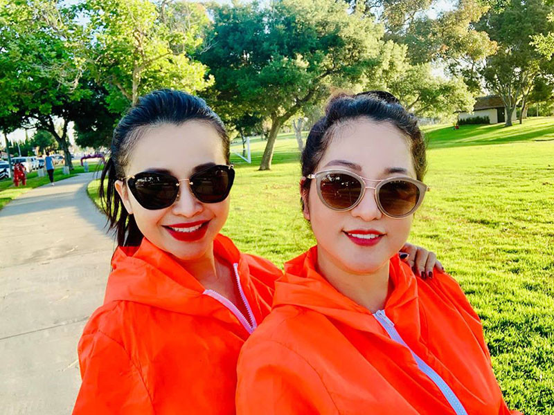 Thúy Nga định cư ở Mỹ nhiều năm nay. Hiện tại, cô khá thảnh thơi do dịch COVID-19.