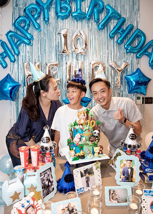 Bé Subeo - con trai của Cường Đô la gọi Đàm Thu Trang là mẹ.