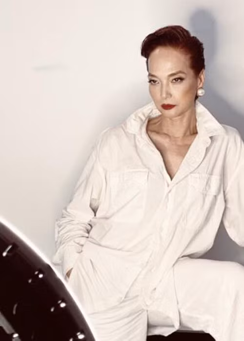 Lê Khanh cũng trang điểm khá đậm để phù hợp với vai diễn mới. Ảnh: VTC