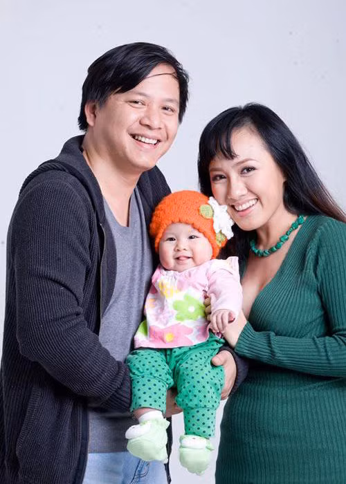 Năm 2011, Hoài Anh sinh con gái đầu lòng Kỳ Uyên. Ảnh: Vietnamnet