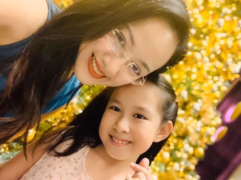 Hoài Anh thú nhận cô là người rất cuồng con.