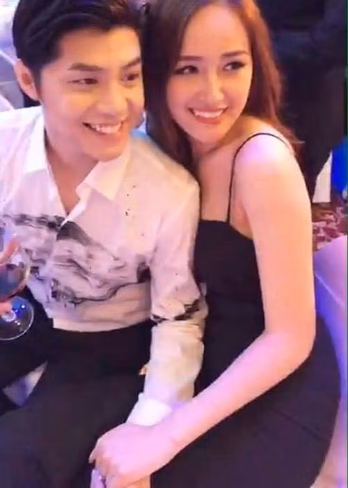 Cặp đôi tin đồn thậm chí từng âu yếm nhau trong đám cưới của Á hậu Tú Anh. Ảnh: Vietnamnet