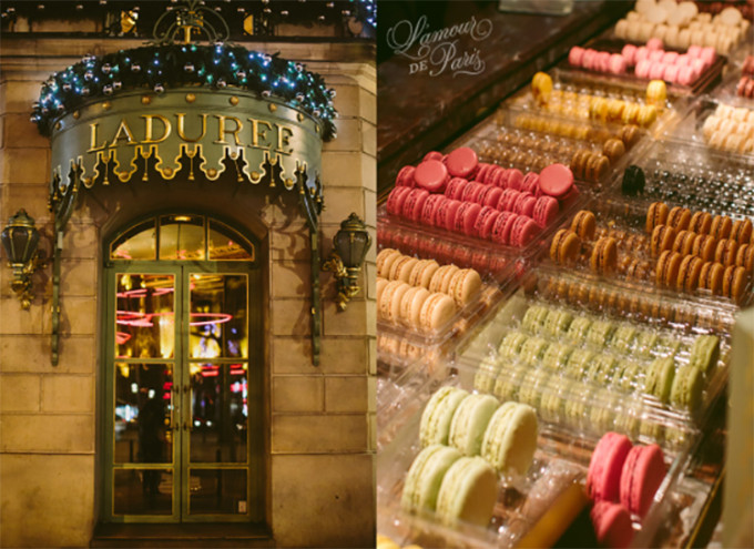 Macaron là loại bánh ngọt nổi tiếng của Pháp. Với hương vị tuyệt vời, macaron còn là biểu tượng cho món bánh để dành tặng những người mình yêu thương. Ảnh: Lamour de paris.