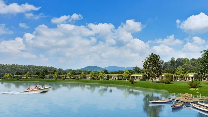  Hồ Đại Lải (Vĩnh Phúc): Diện tích rộng 525 ha, xung quanh bát ngát màu xanh của cả một rừng cây phòng hộ. Từ bãi tắm dưới hồ có thể lên đỉnh núi Thằn Lằn ở phía nam để ngắm cảnh từ trên cao, xa xa là dãy núi Tam Đảo huyền ảo. Bên cạnh đó, du khách có thể đi thăm những làng bản của người Sán Dìu để khám phá thêm về phong tục tập quán, thưởng thức các món ăn dân tộc vô cùng đặc sắc và thú vị.