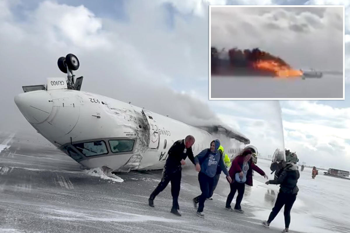 Khoanh khac may bay cho 80 nguoi lat up khi dang ha canh