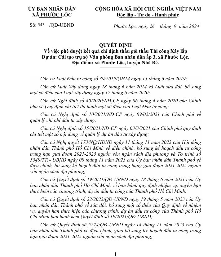 TP HCM: Duy nhất Cty cơ giới Thanh Bình dự gói thầu hơn 1,5 tỷ - Hình 2 TP HCM: Duy nhat Cty co gioi Thanh Binh du goi thau hon 1,5 ty-Hinh-2