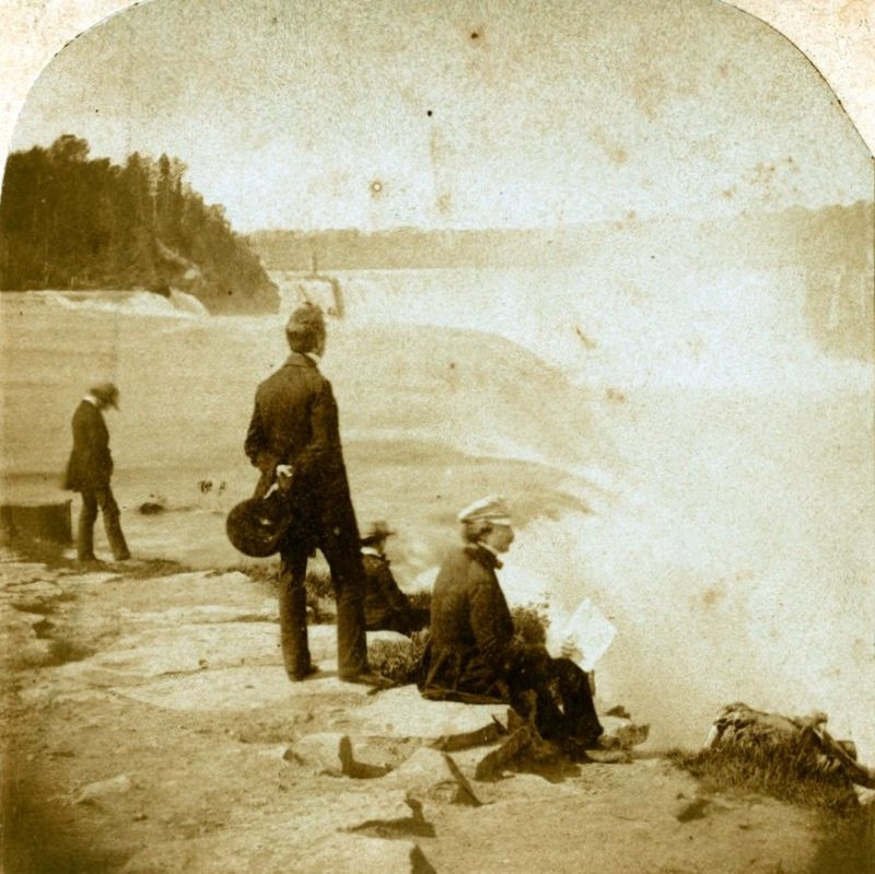 Thác Niagara nhìn từ phần lãnh thổ nước Mỹ, 1858.